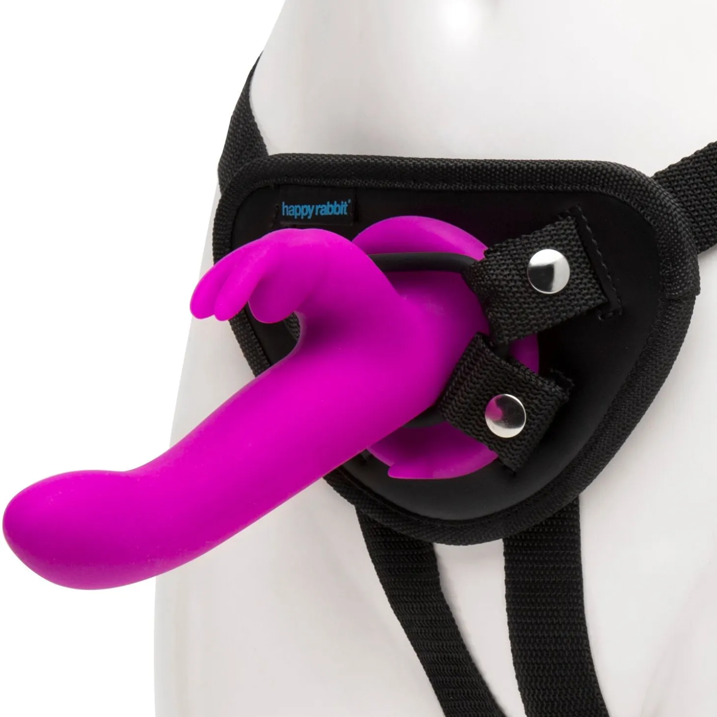 Happy Rabbit – Harnais Vibrant – Magenta