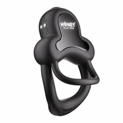HoneyPlayBox - Anello-Contrôlé par App Anneau Double Vibrant avec Stimulate
