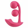 HoneyPlayBox - Melody-Capteur de Pression Contrôlé par App Vibrateur à Boules Doubles Clitoris et Point G Magenta