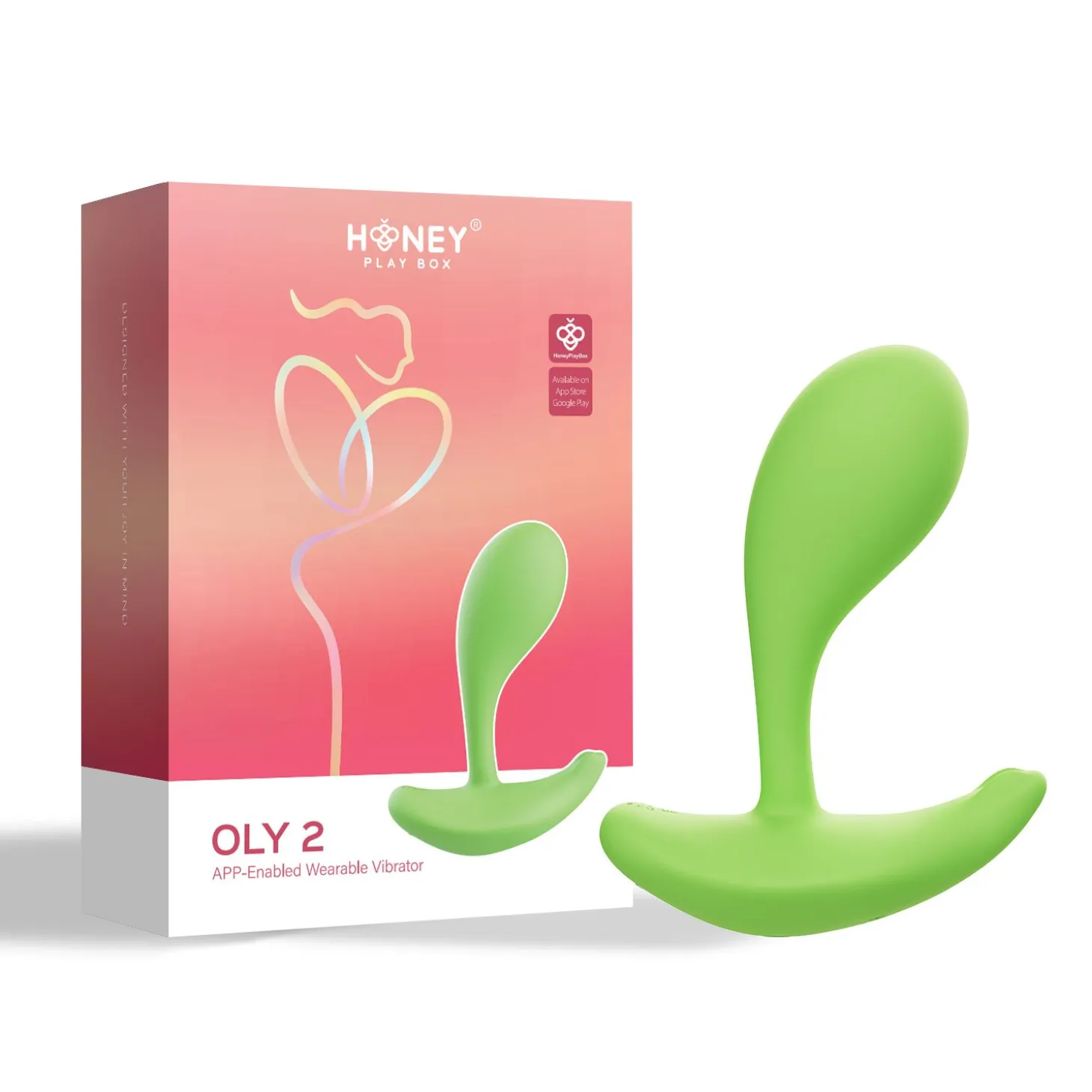 HoneyPlayBox-OLY 2 Capteur de Pression Contrôlé par App Vibrateur Clitoris