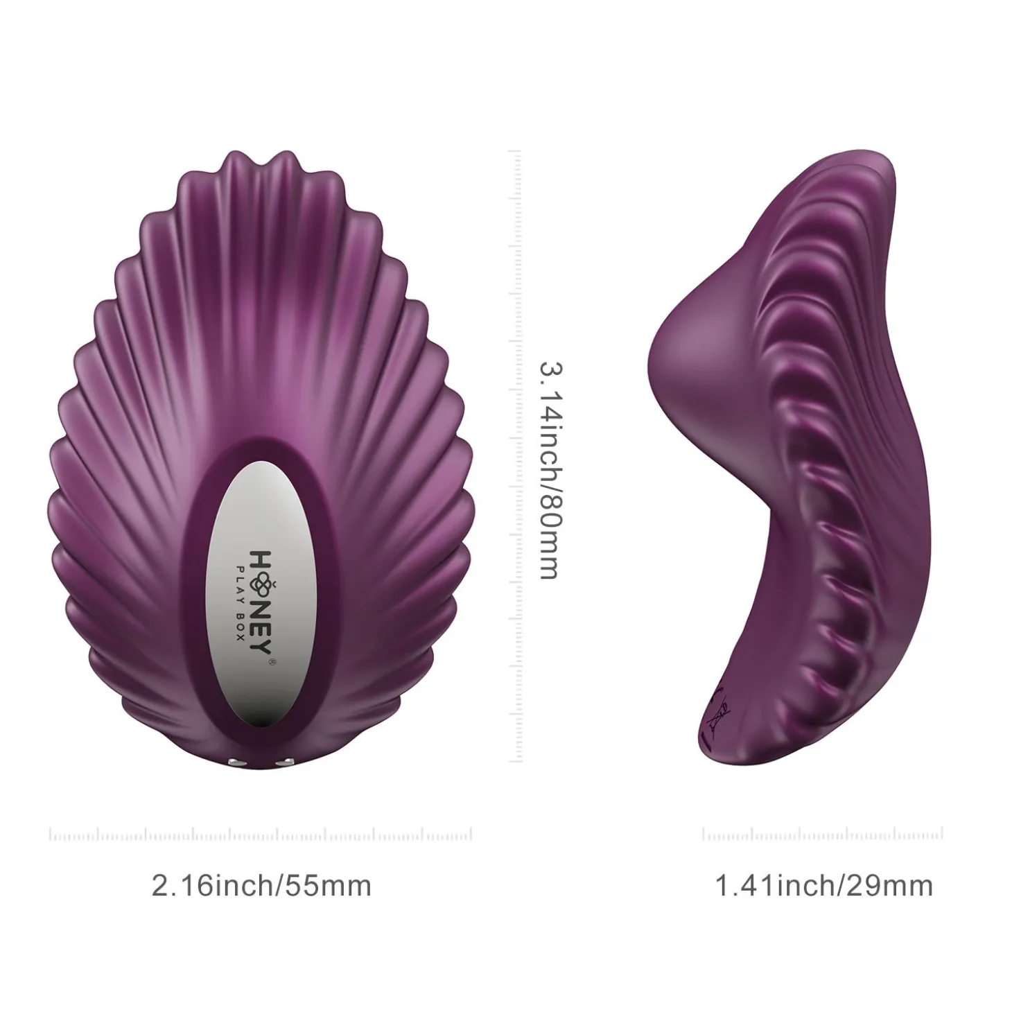 HoneyPlayBox - PEARL App-Controlled Magnetic Panty Vibrator Purple