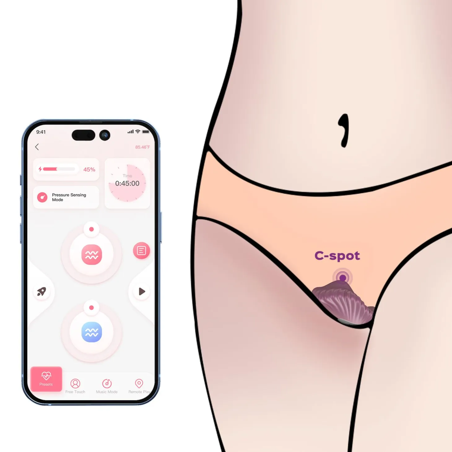 HoneyPlayBox - PEARL App-Controlled Magnetic Panty Vibrator Purple