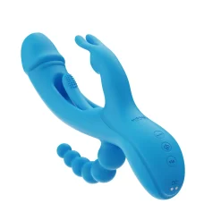 HoneyPlayBox - Trilux Kinky Finger Vibromasseur Rabbit - Bleu