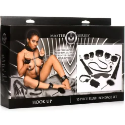 Hook Up Somptueux ensemble de bondage de 10 pièces - Noir