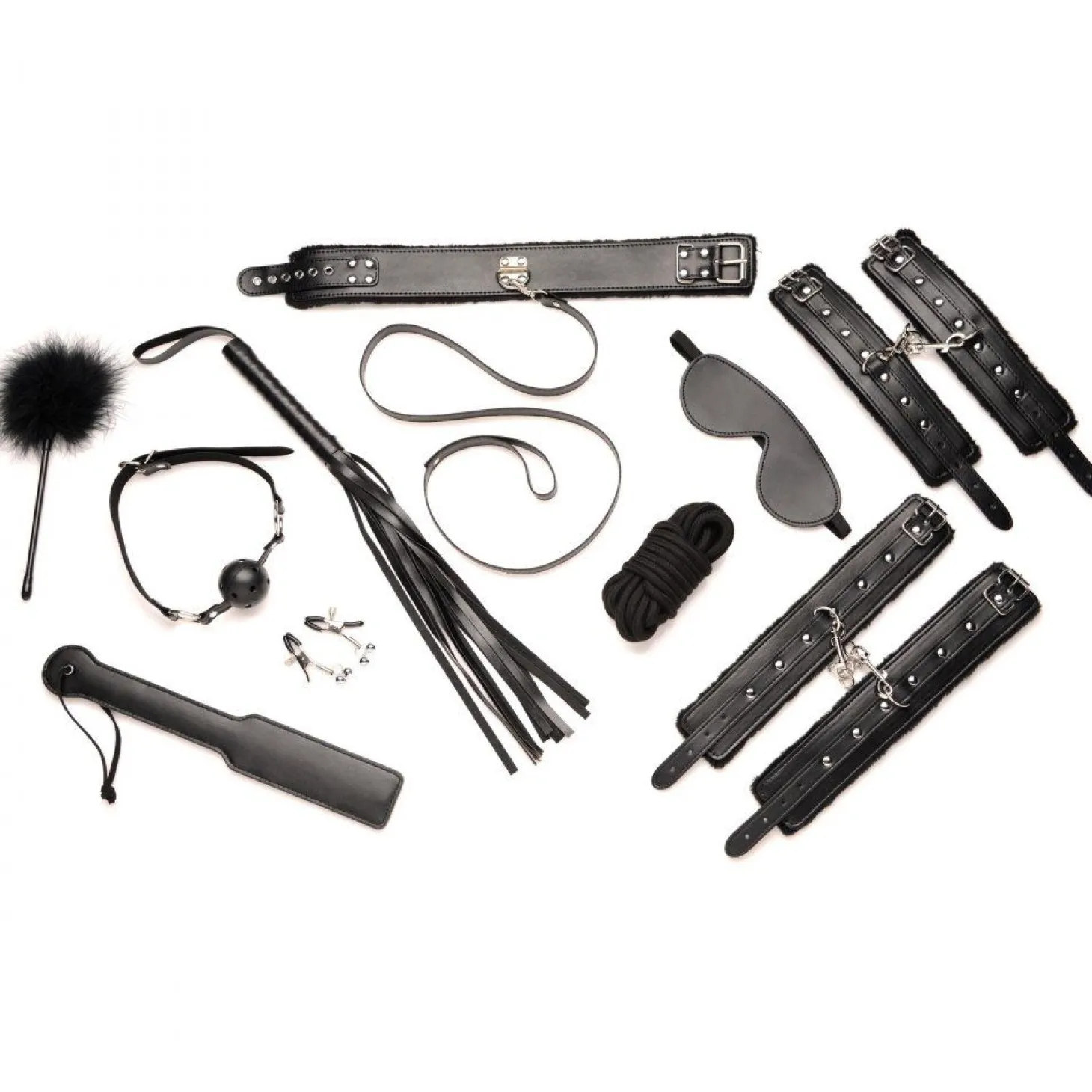 Hook Up Somptueux ensemble de bondage de 10 pièces - Noir