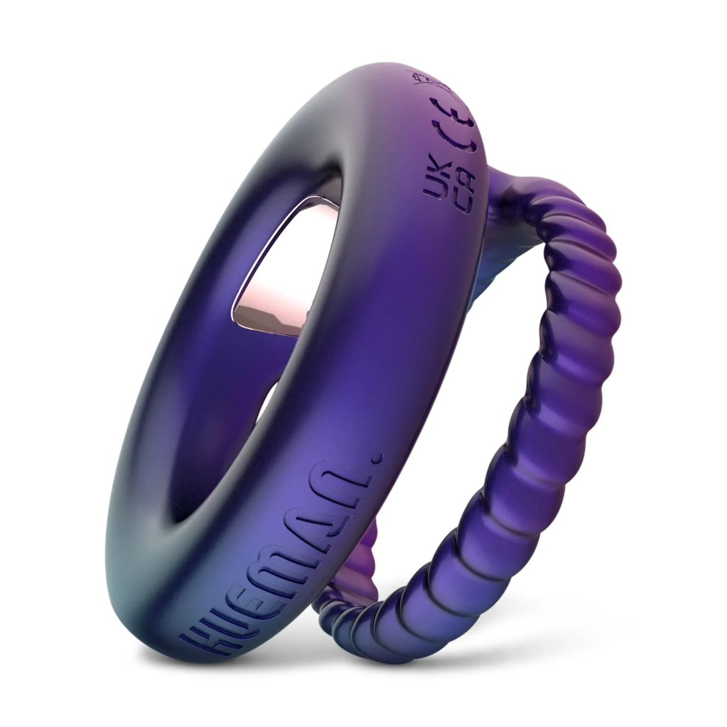 Hueman - Jupiter Anneau vibrant pour pénis et testicules - Violet