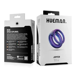 Hueman - Jupiter Anneau vibrant pour pénis et testicules - Violet