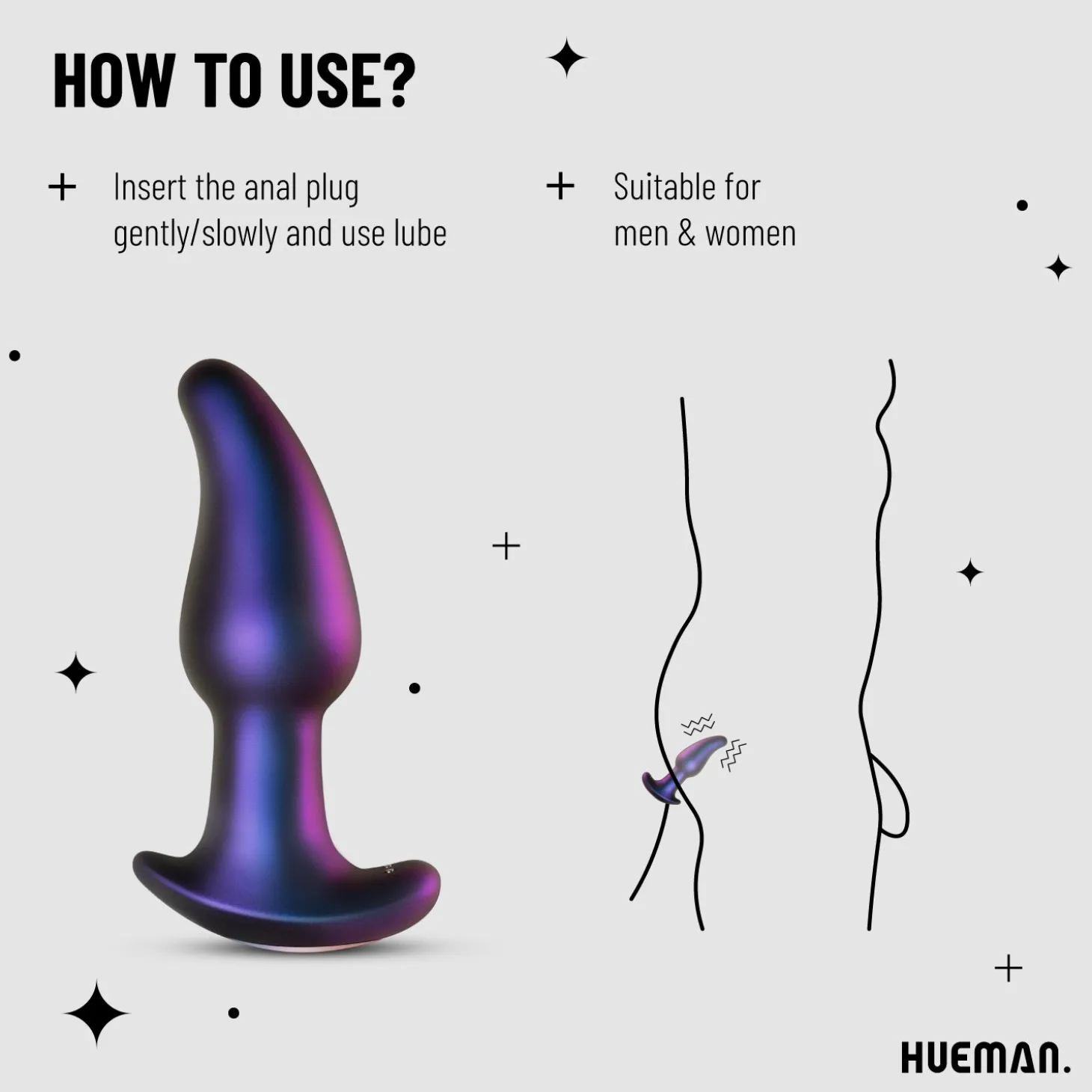 Hueman - Plug anal effet anulingus Asteroid