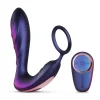 Hueman - Plug anal vibrant avec cockring et télécommande - Violet