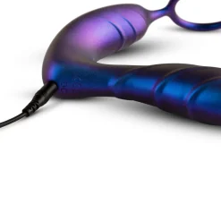 Hueman - Plug anal vibrant avec cockring et télécommande - Violet