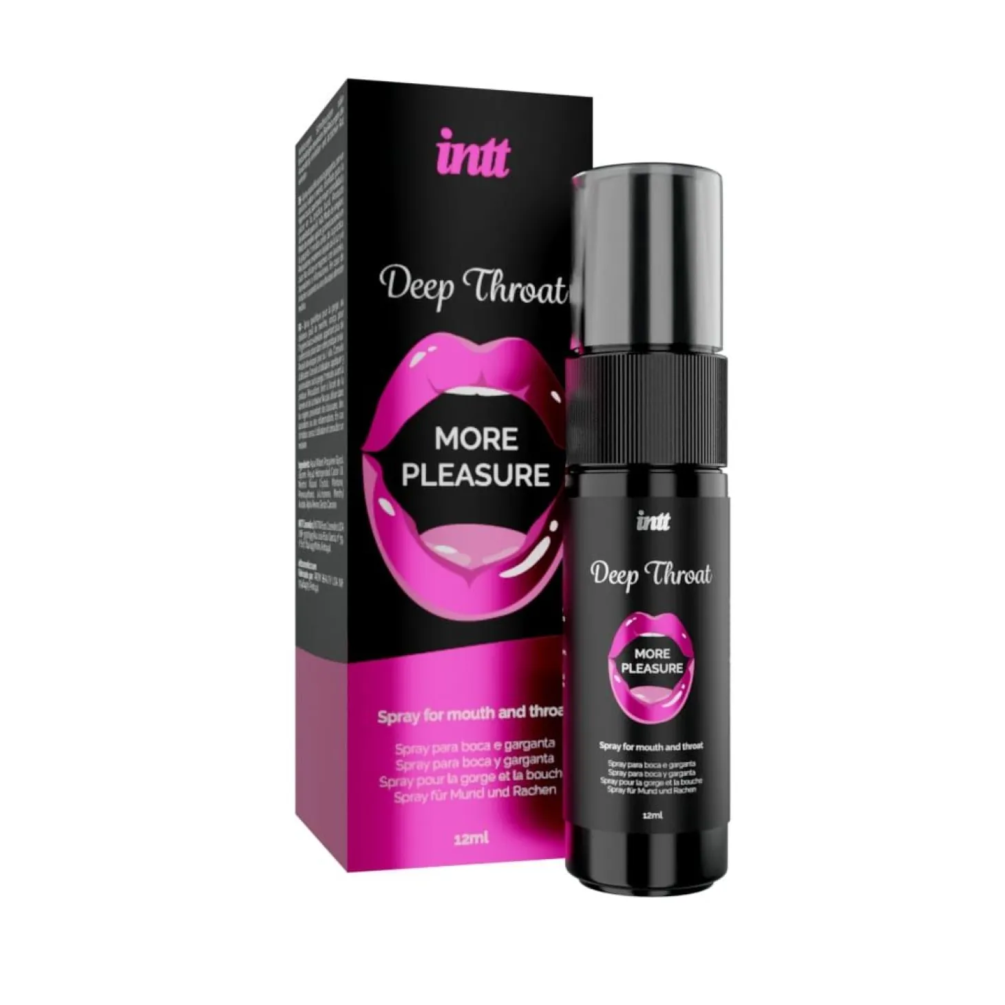 INTT - Spray à la menthe pour gorge profonde - 12 ml