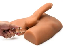 JOCK - Masturbateur Anal avec Godemichet Flexible - Teinte Mo