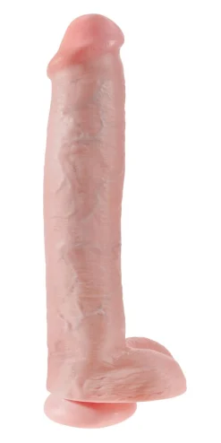 King Cock Gode Cock with Balls 15'' Beige