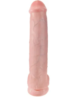 King Cock Gode Cock with Balls 15'' Beige