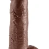 King Cock Gode à ventouse Cock with Balls 12'' Marron