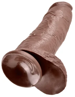 King Cock Gode à ventouse Cock with Balls 12'' Marron