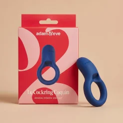 Le Cockring Coquin par Adam & Eve - Anneau pénien vibrant - Bleu