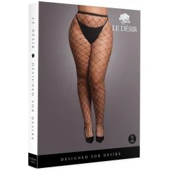 Le Desir - Culotte à Grosse Résille - Noir