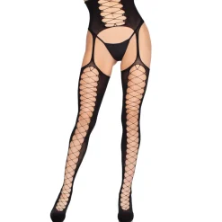 Leg Avenue - Bas Porte-Jarretelles - Noir