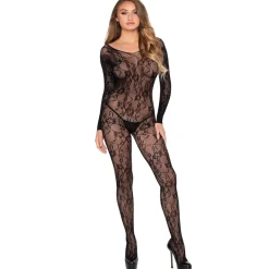 Leg Avenue - Bodystocking Dentelle - Noir