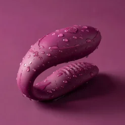 Le Jouet pour Deux par Adam & Eve - Stimulateur pour couple - Violet