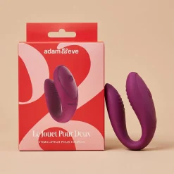 Le Jouet pour Deux par Adam & Eve - Stimulateur pour couple - Violet