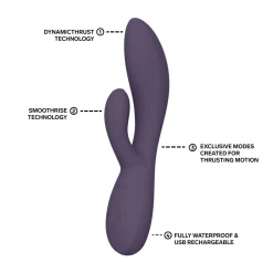 LELO - INA Thrust Masseur Double Action - Purple Twilight