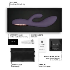 LELO - INA Thrust Masseur Double Action - Purple Twilight