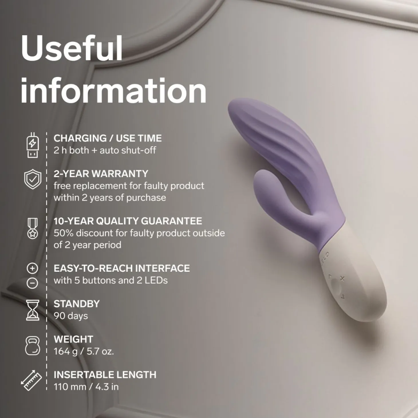 LELO - INA Twist Masseur Double Action - Aqua