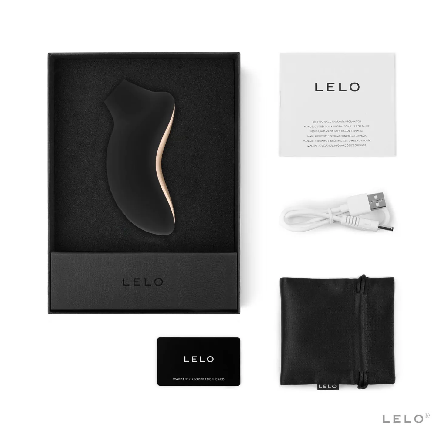LELO - Sona 2 Vibromasseur à air pulsé - Noir