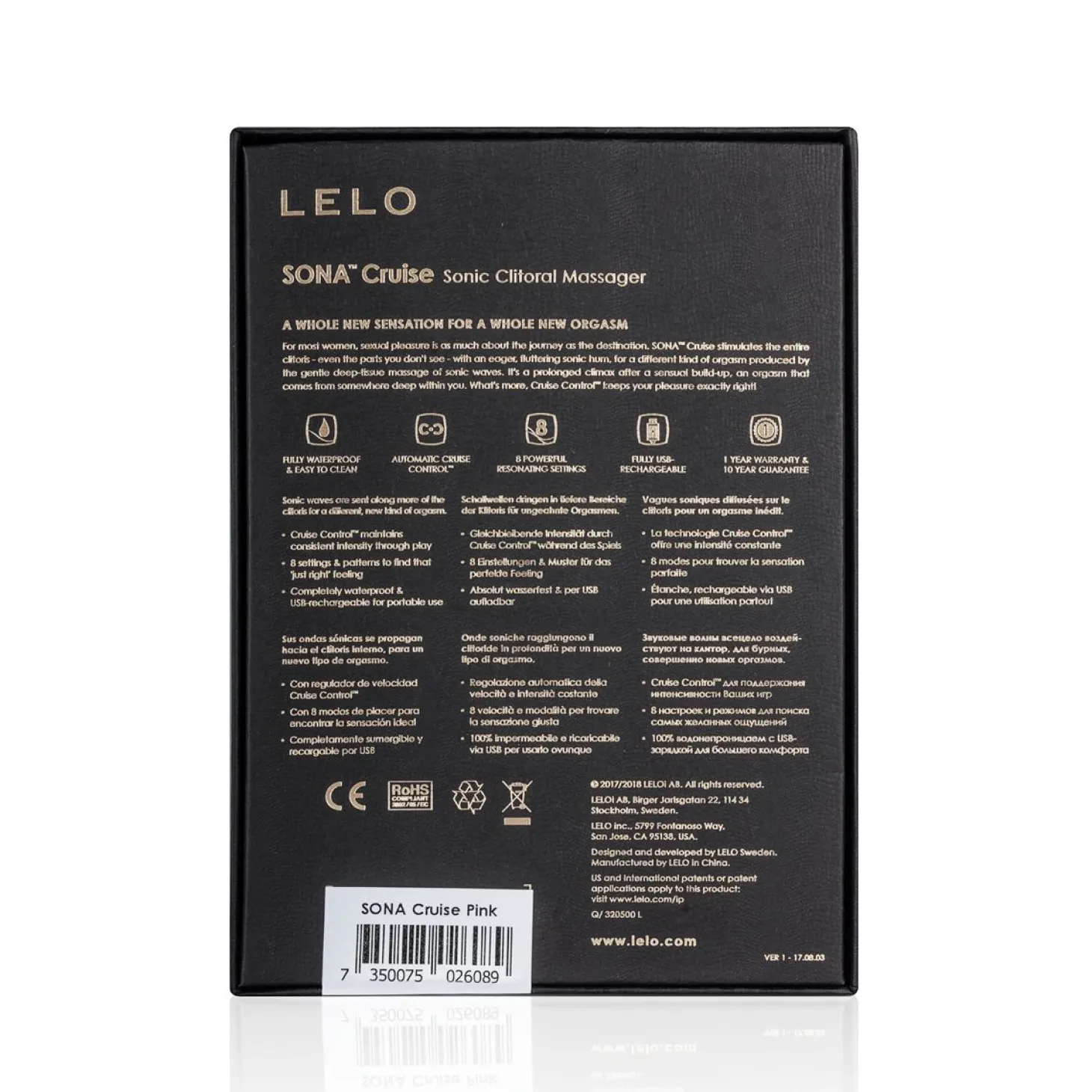 LELO - Sona Vibromasseur à air pulsé - Rose