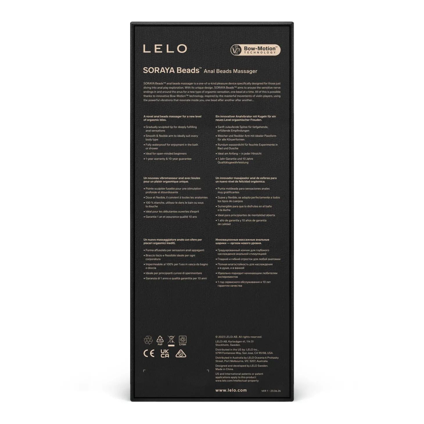 LELO - Soraya Perles Anales - Violet