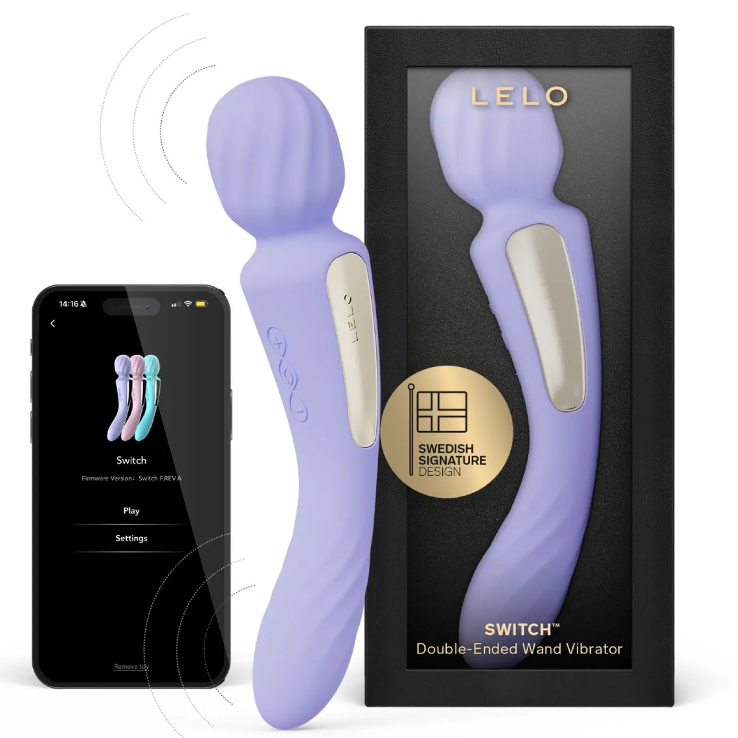 LELO - SWITCH Vibromasseur Wand Double - Lilac