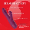 Le Rabbit Iconique par Adam & Eve - Stimulateur point G et clitoris - Violet