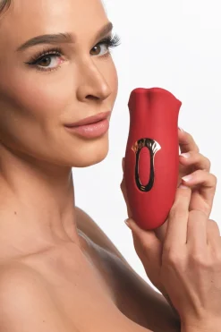 Lickgasm Baiser + Stimulateur de Baiser Vibrant - Rouge
