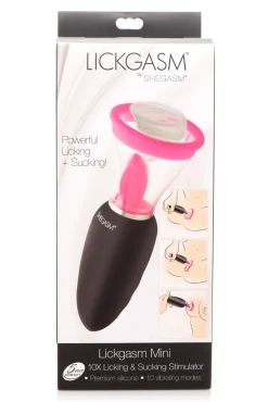 LICKGASM - Mini Stimulateur Succion, Léchage & Vibration