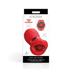LICKGASM - Stimulateur Clitoridien Kiss Me More Succion, Vibration & Bais