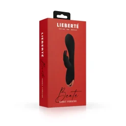 Lieberté - Vibromasseur Rabbit "Beate" - Noir/Rouge