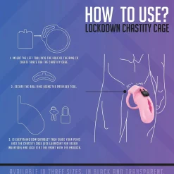 LOCKDOWN - Cage de Chasteté Medium - Rose