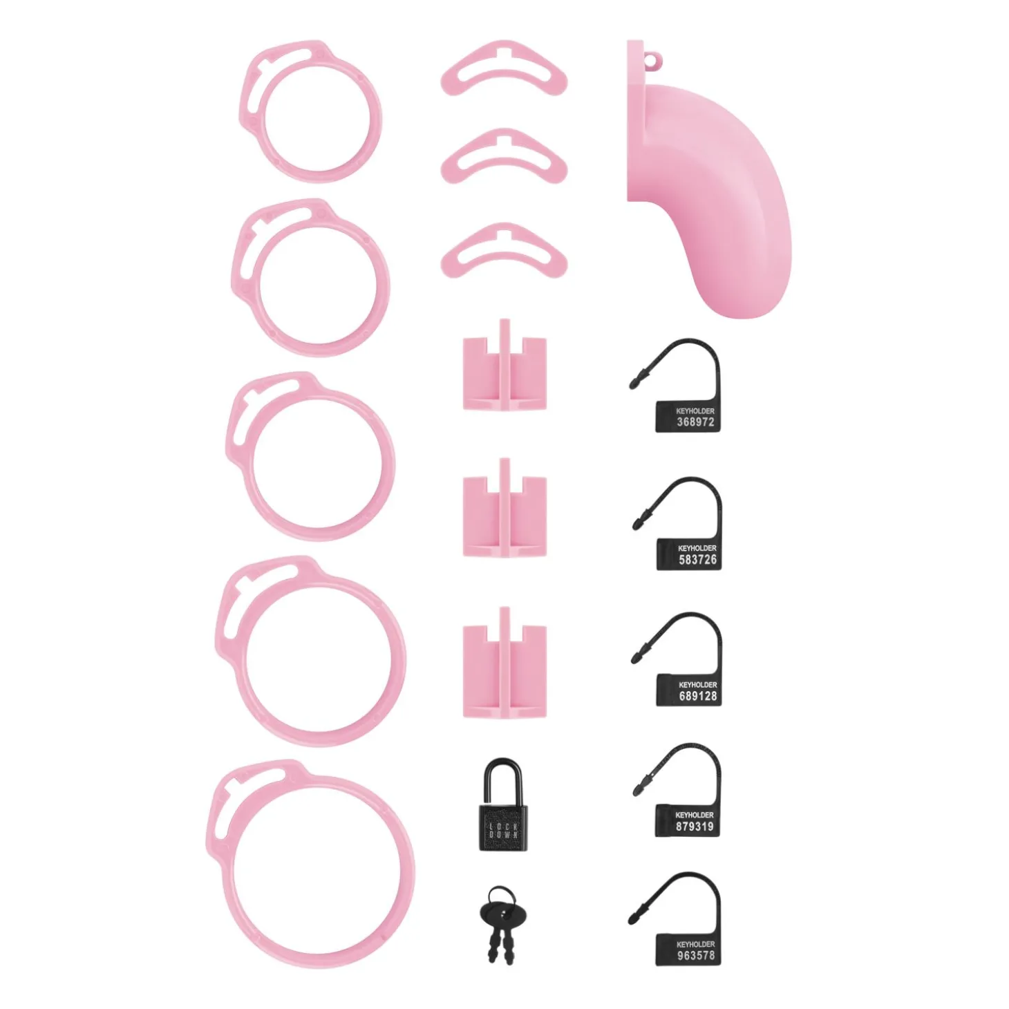 LOCKDOWN - Cage de Chasteté Medium - Rose