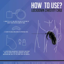LOCKDOWN - Cage de chasteté - S
