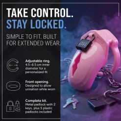 LOCKDOWN - Cage de Chasteté Small - Rose