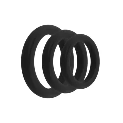 Lot de 3 anneaux péniens en silicone