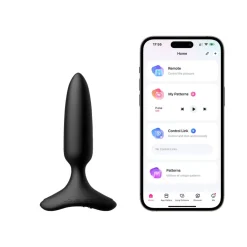 Lovense - Hush 2 Plug Anal Vibrant Avec Application - Noir