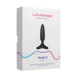 Lovense - Hush 2 Plug Anal Vibrant Avec Application - Noir