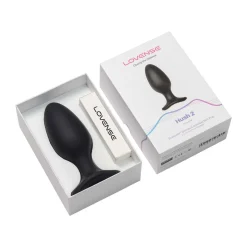 Lovense - Hush 2 Plug Anal Vibrant Avec Application - Noir