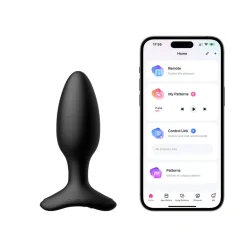 Lovense - Hush 2 Plug Anal Vibrant Avec Application - Noir