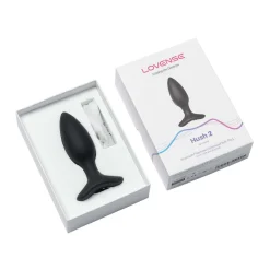 Lovense - Hush 2 Plug Anal Vibrant Avec Application - Noir