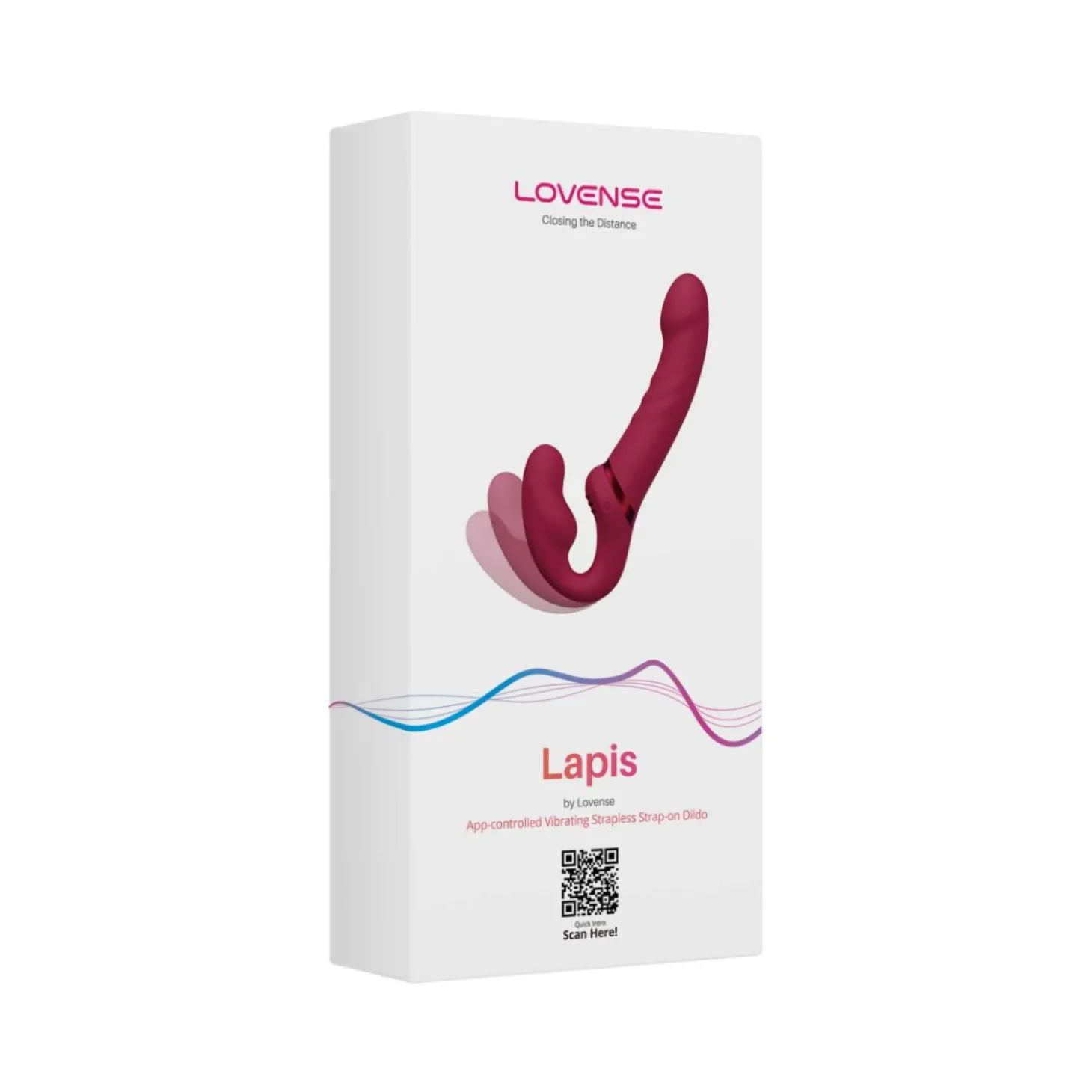 Lovense - Lapis Gode Ceinture Sans Bretelles - Rose