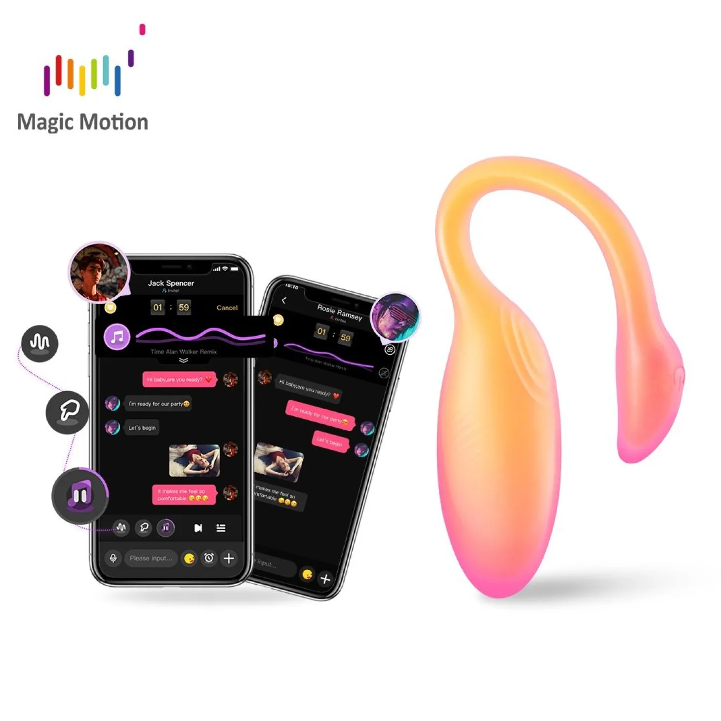 Magic Motion - Flamingo Max Œuf Vibrant & Entraîneur Kegel en Un - Orange